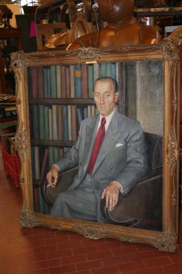 Olio su tela, ritratto uomo borghese